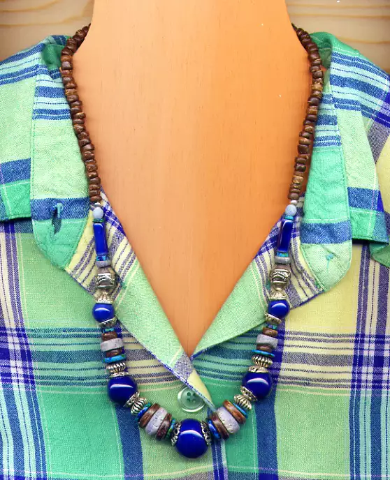 Collier jonquille argenté