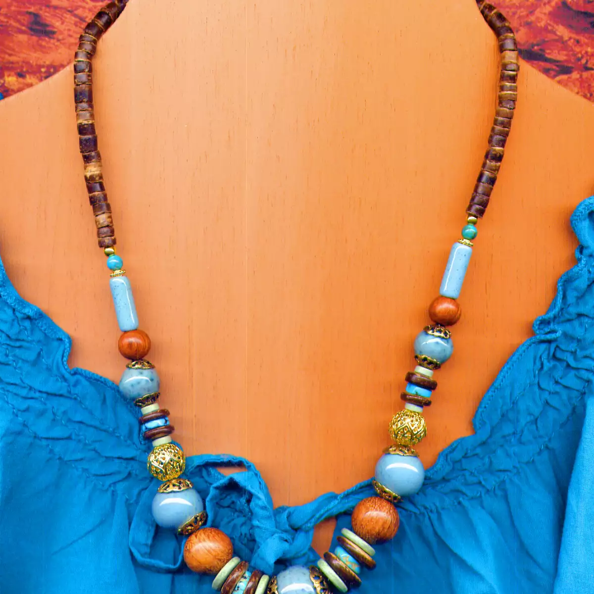 collier jonquille doré