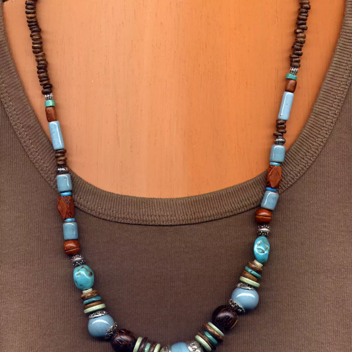 collier liane argenté
