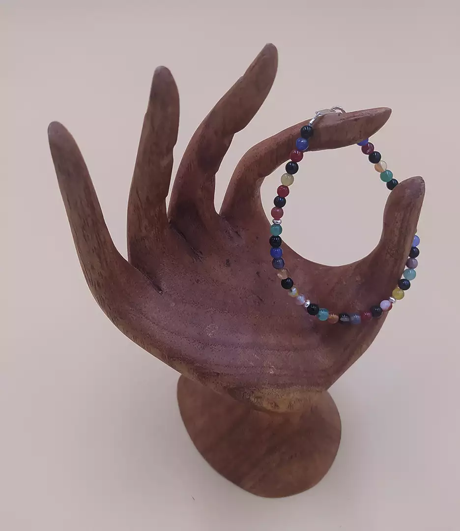 bracelet marie agate multicolore