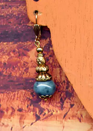 boucles d'oreilles ananas doré